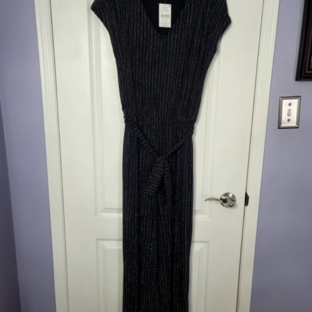 sparkle v neck jumpsuit